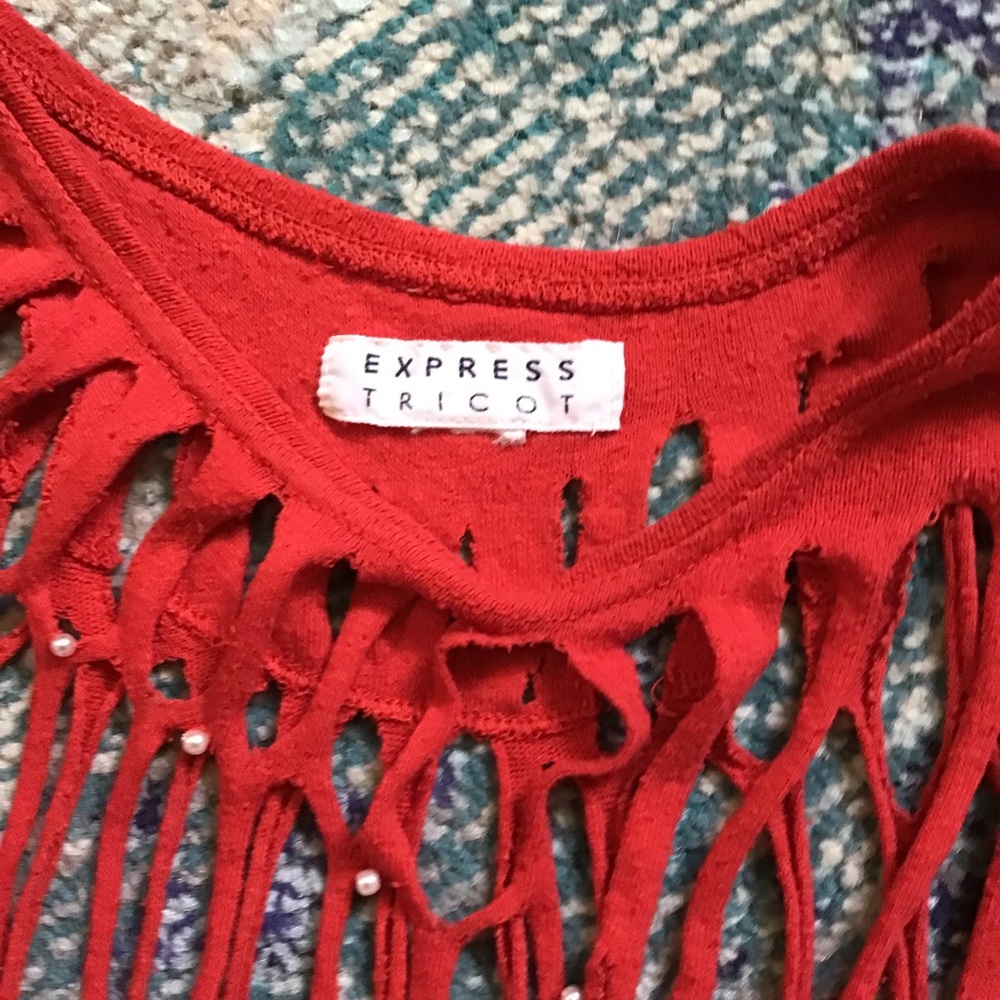 Sexy 90s Red Cutout Dress from Express Tricot